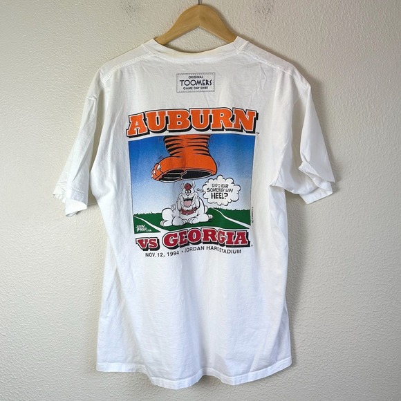 Jerzees Other - Vintage 1994 Jerzees Auburn vs Georgia T-Shirt Mens XL White Game Day Graphic